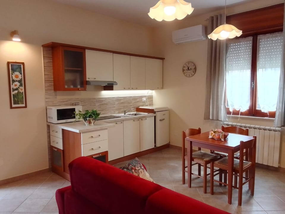 Living room, kitchen