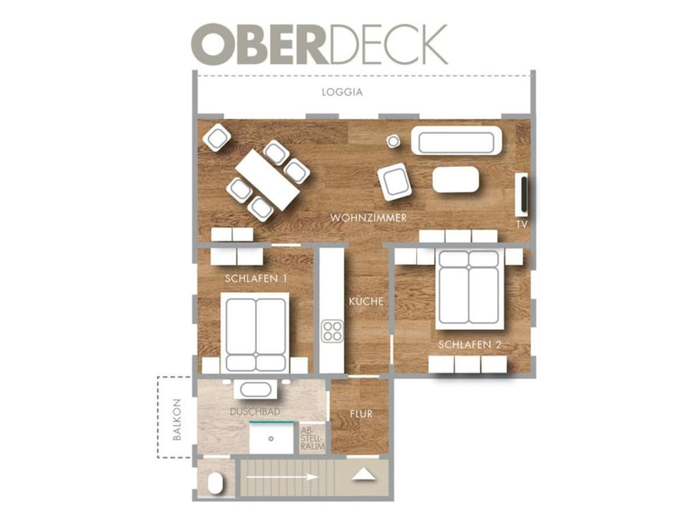 Seepark - Oberdeck Apartment in Grömitz