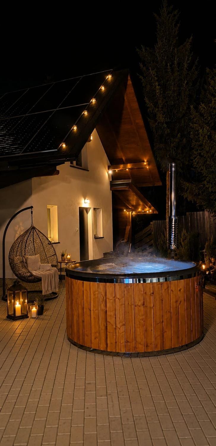 Patio, Hot Tub, Garden view