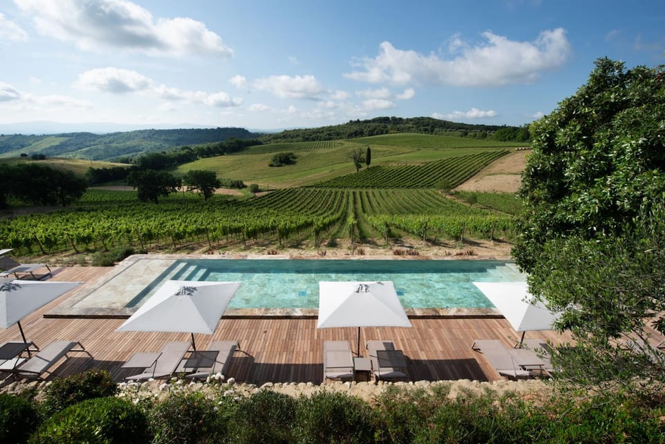 Spring, Day, Natural landscape, Summer, Pool view, Swimming pool, sunbed