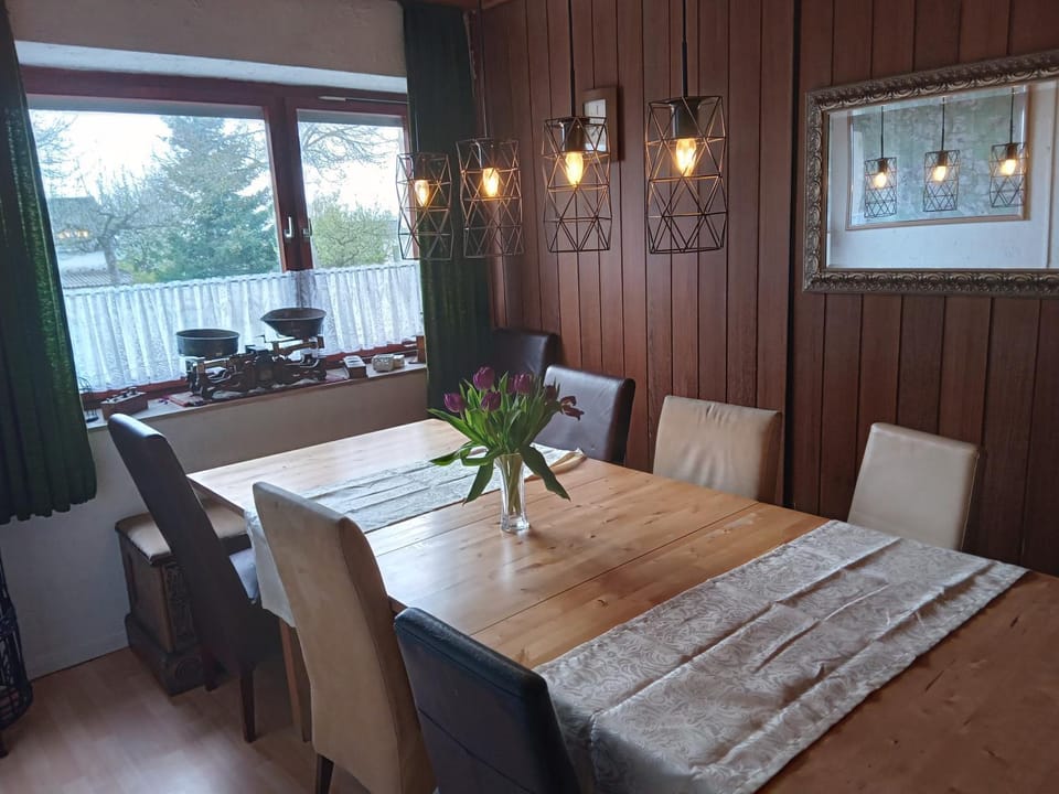 Property building, Living room, Dining area