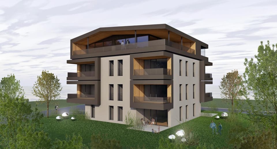 Property building, Garden view