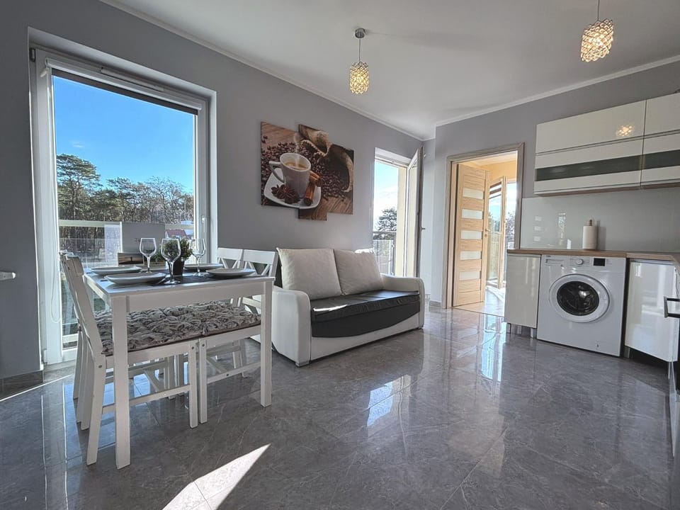 Kitchen or kitchenette, Dining area, washing machine