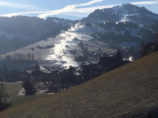 Skiing, Mountain view