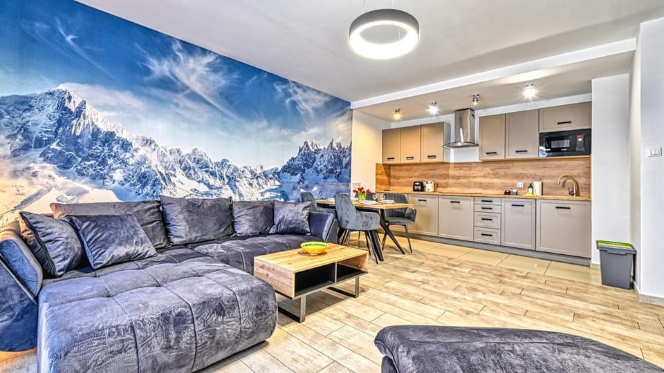 Kitchen or kitchenette, Living room, stove