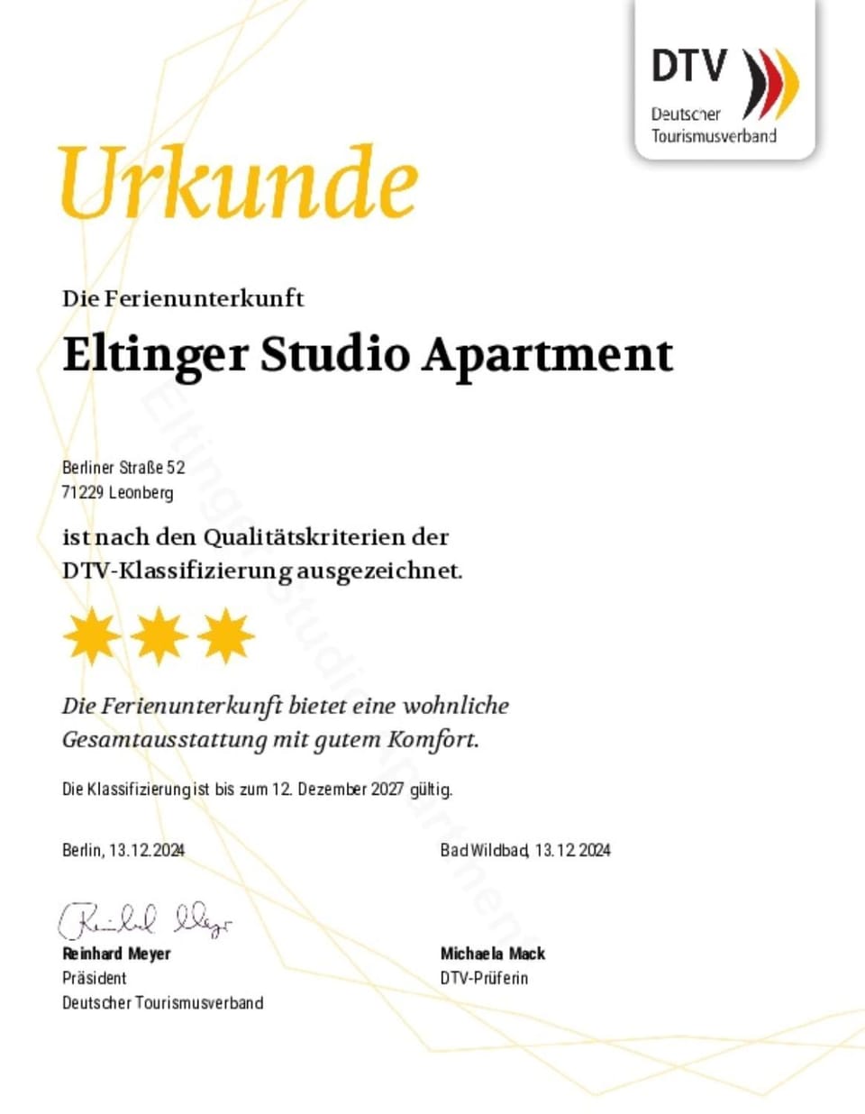 Certificate/Award