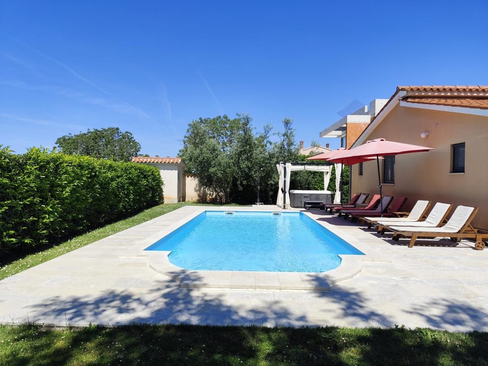 Garden, Hot Tub, Swimming pool, sunbed