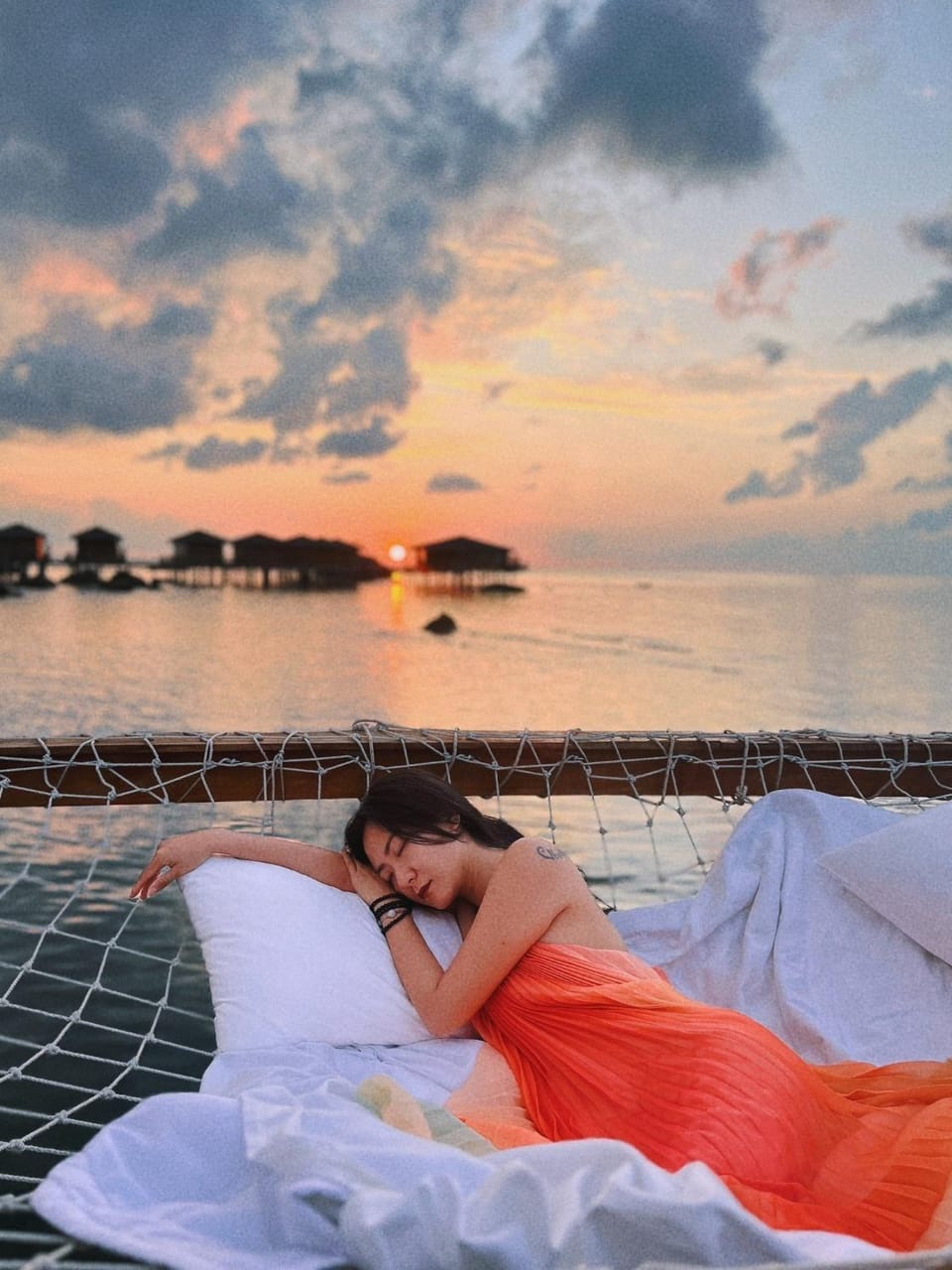 People, Sea view, Sunrise