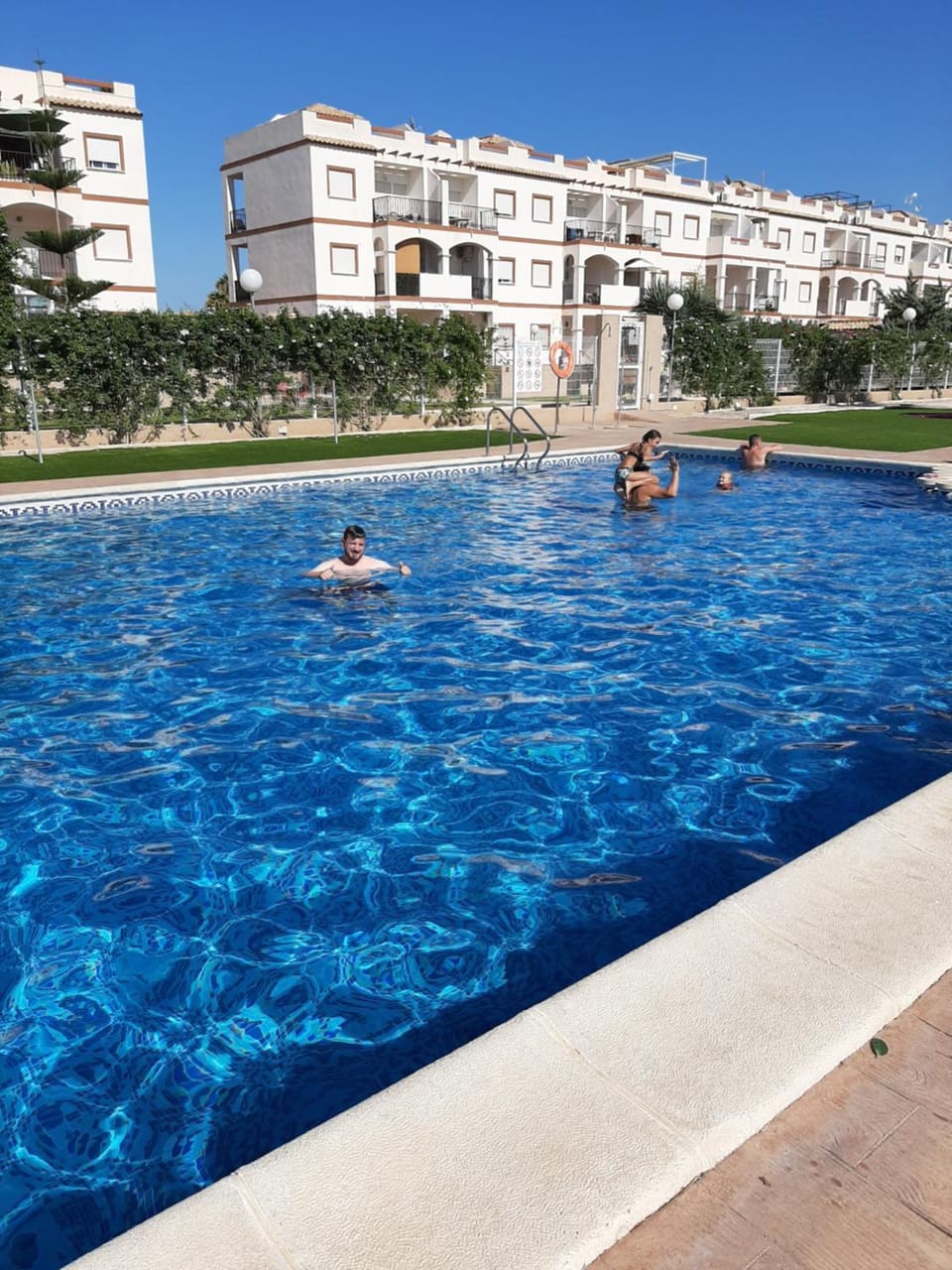 Property building, Pool view