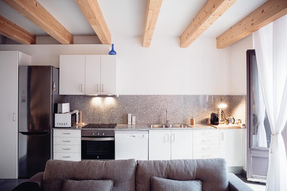 Coffee/tea facilities, Kitchen or kitchenette, minibar, stove, toaster