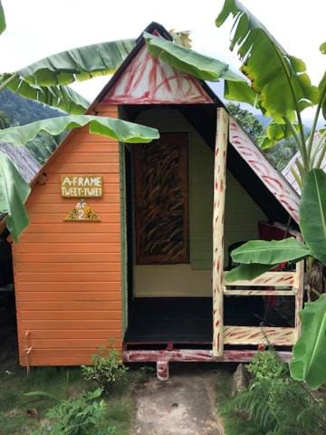 Beach Shack Chalet - Garden View Aframe Small Unit Resort in Mersing