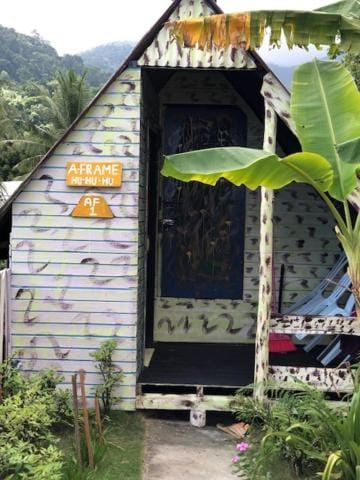Beach Shack Chalet - Garden View Aframe Small Unit Resort in Mersing
