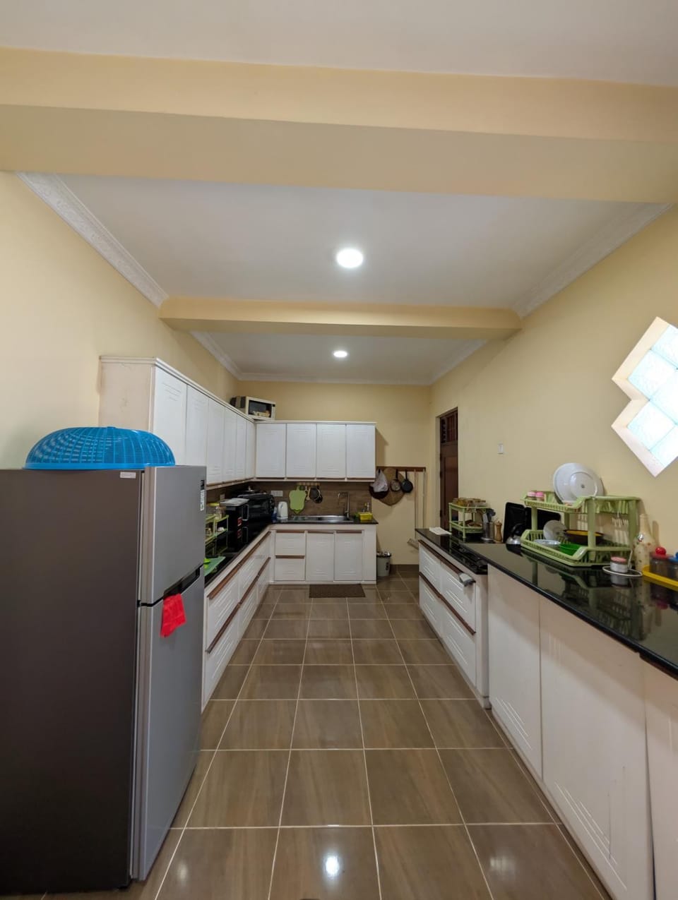Kitchen or kitchenette, oven, stove