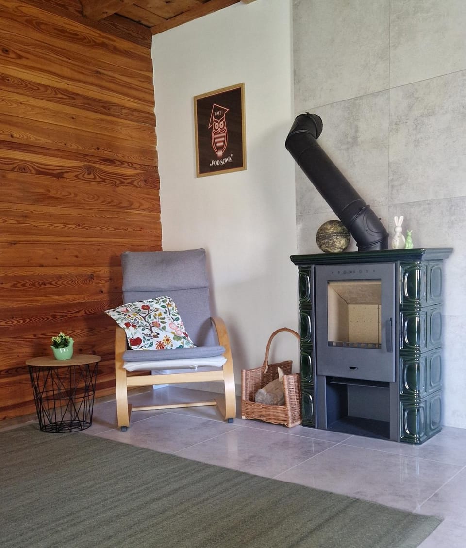 Living room, fireplace