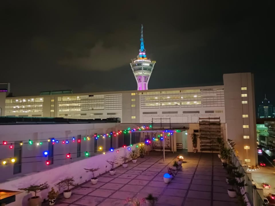 Property building, Night, City view