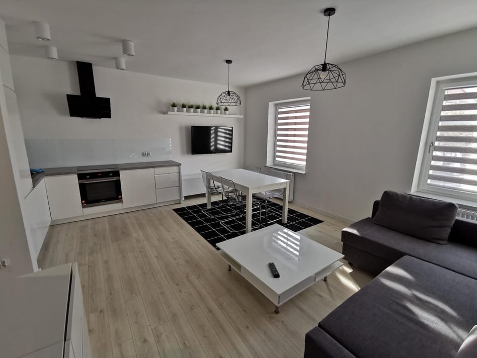 Kitchen or kitchenette, Living room, Seating area