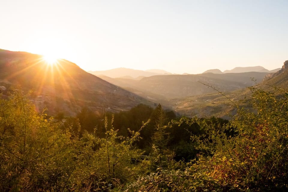 Mountain view, Sunset