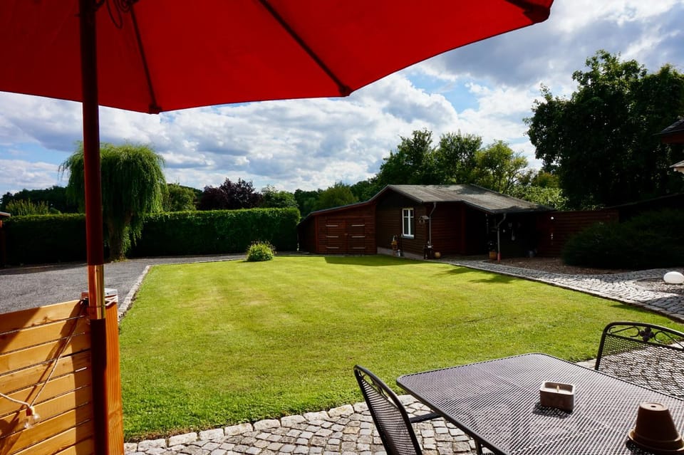 Patio, Day, Garden view