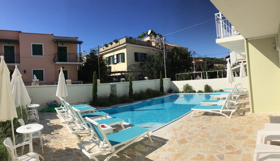 Property building, Pool view, Swimming pool