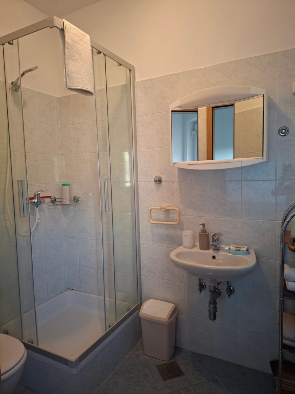 Shower, Toilet, Bathroom, towels