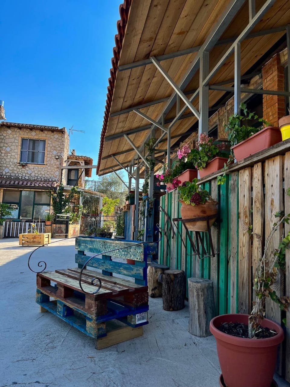 Property building, Patio