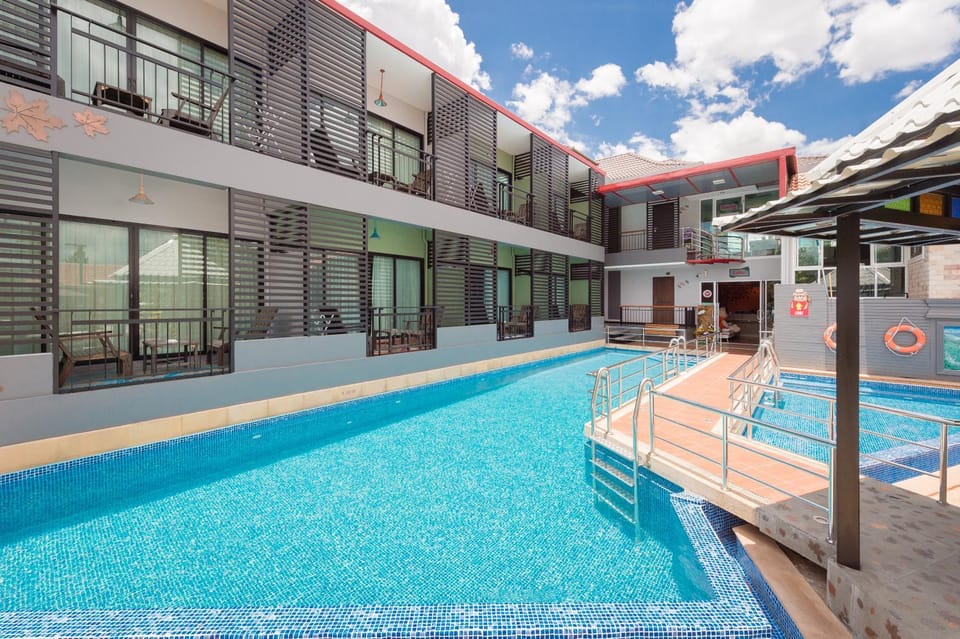 Property building, Pool view, Swimming pool