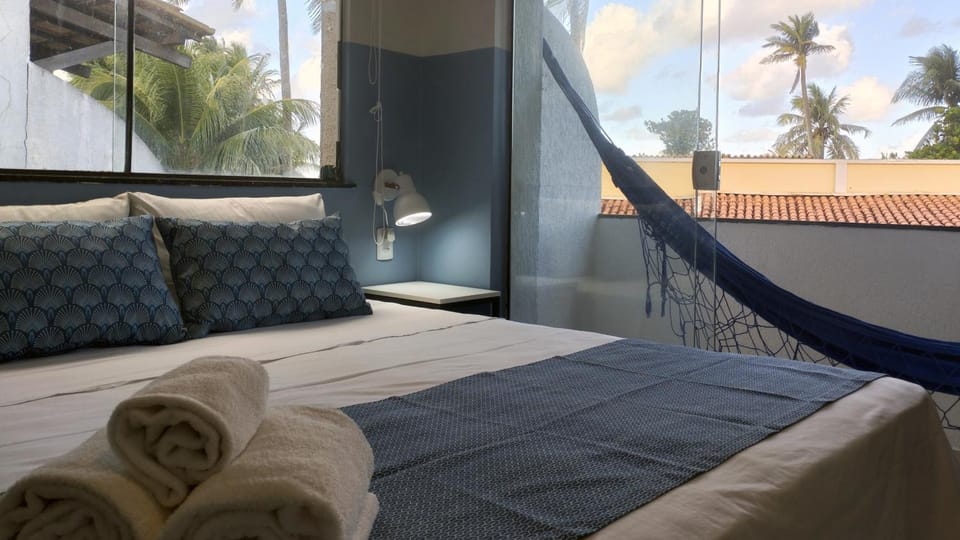 Bed, Balcony/Terrace, Bedroom, towels