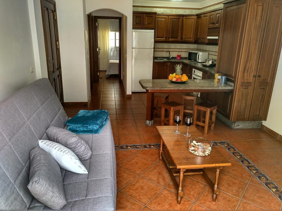 Kitchen or kitchenette, Living room, Dining area