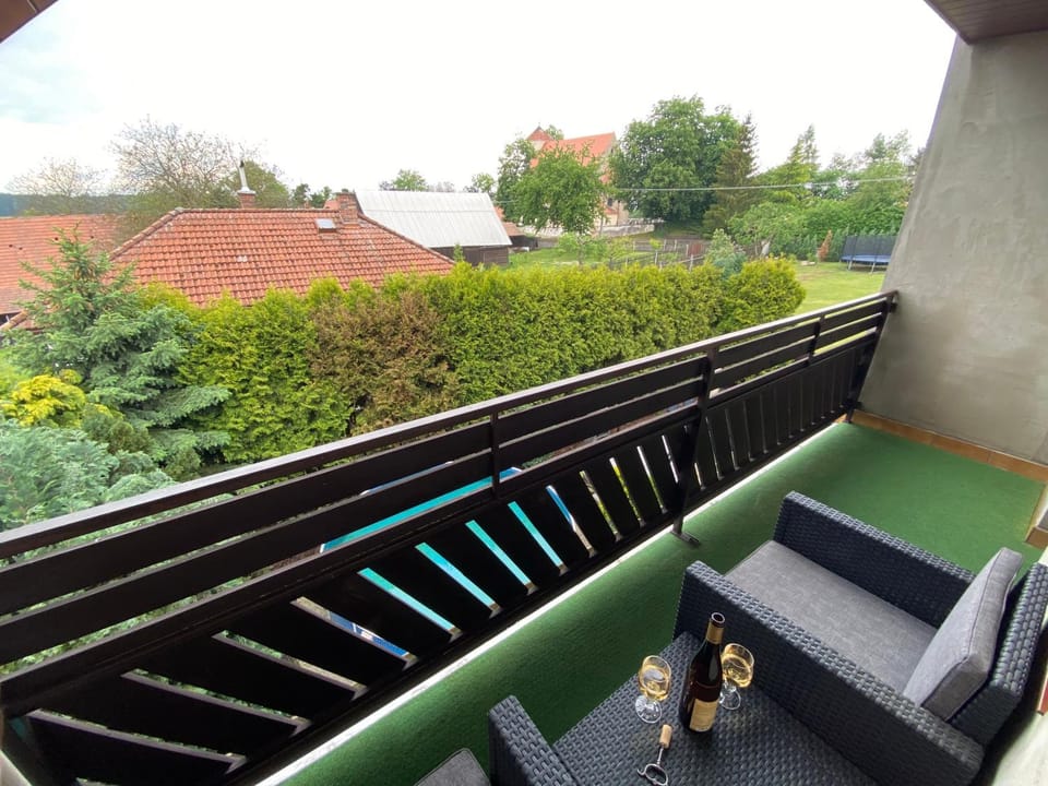 View (from property/room), Balcony/Terrace, Seating area, Garden view