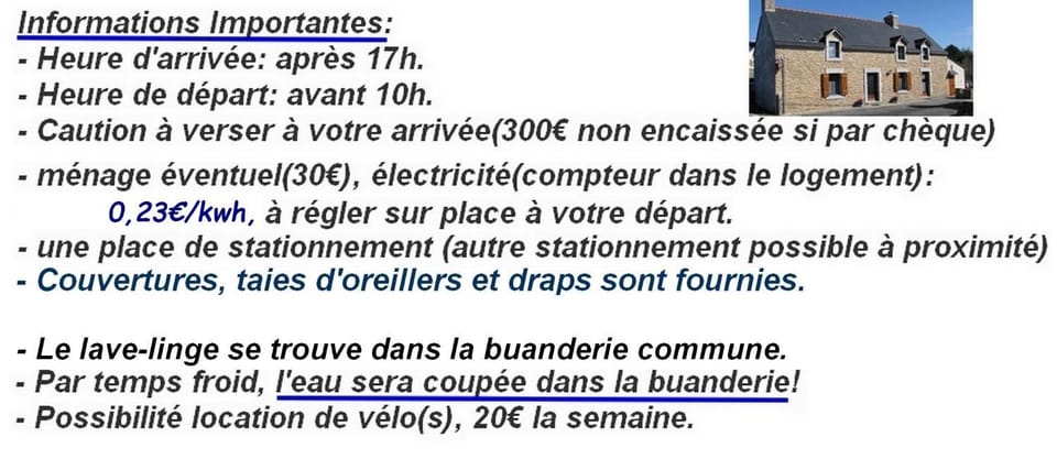 Petite location de vacances en Bretagne sud Apartment in Finistere