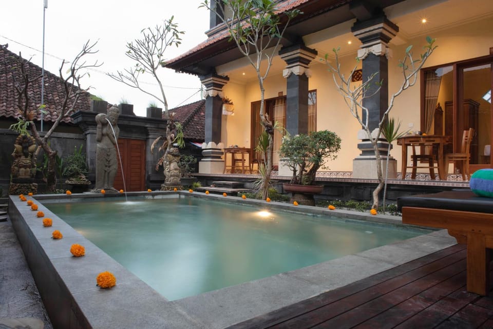 Property building, Garden, Balcony/Terrace, On site, Garden view, Pool view, Swimming pool, Sunset