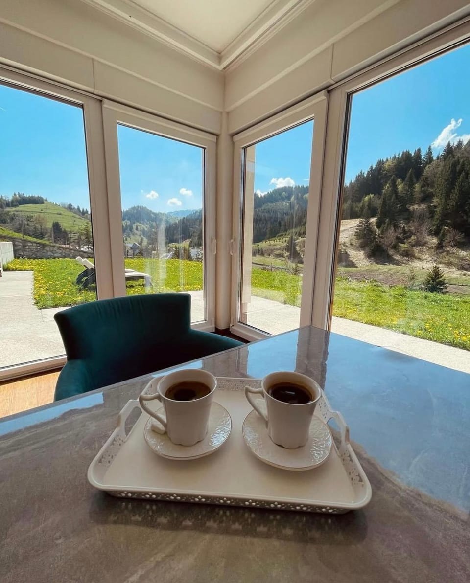 Patio, Day, Natural landscape, Coffee/tea facilities, View (from property/room), Balcony/Terrace, Living room, Seating area, Dining area, Mountain view