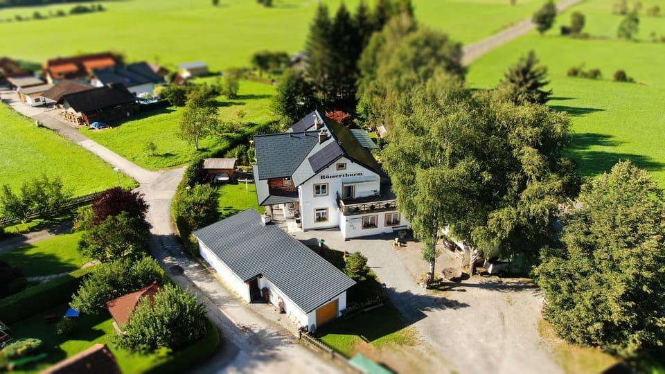 Property building, Bird's eye view, Parking