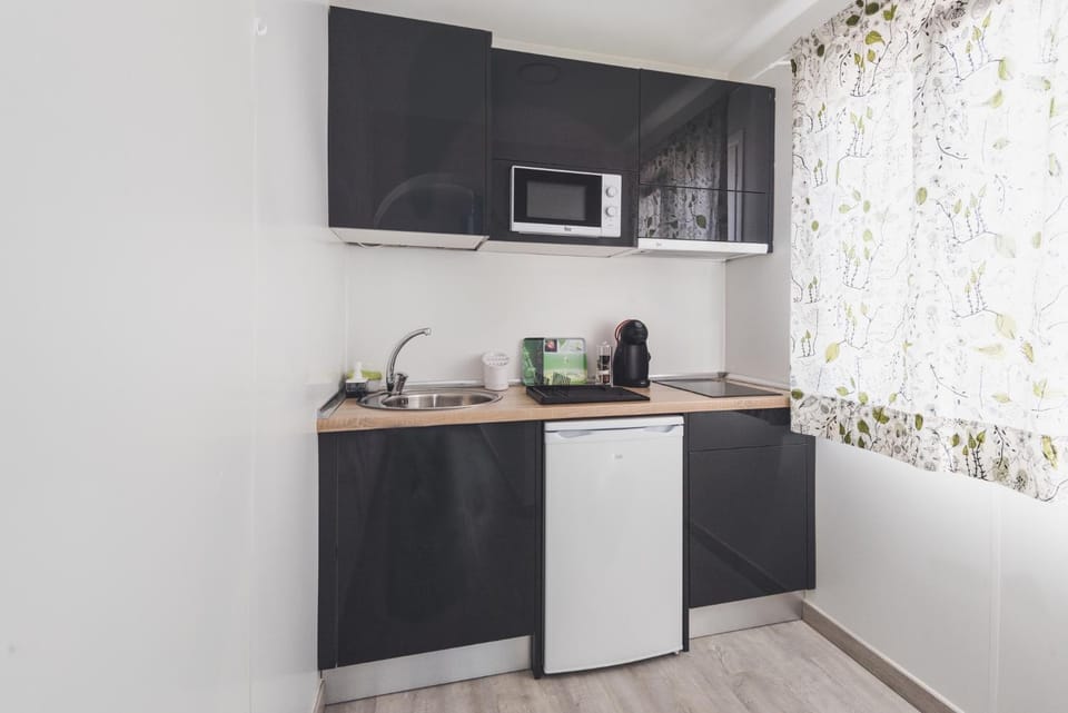 Coffee/tea facilities, minibar, stove, toaster
