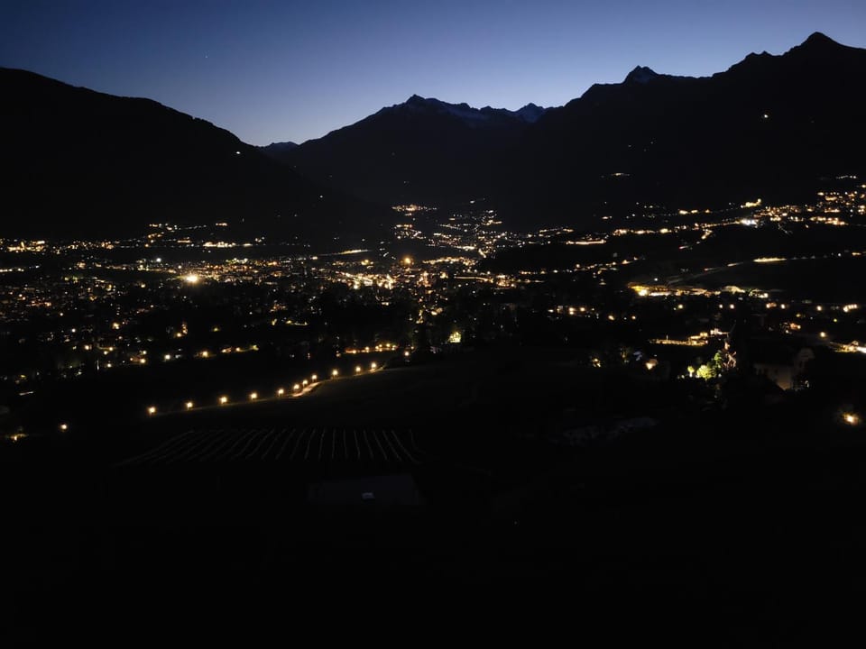 Night, View (from property/room), Mountain view