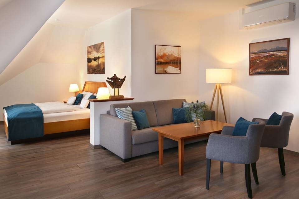 Bed, Photo of the whole room, Seating area, Bedroom, air conditioner
