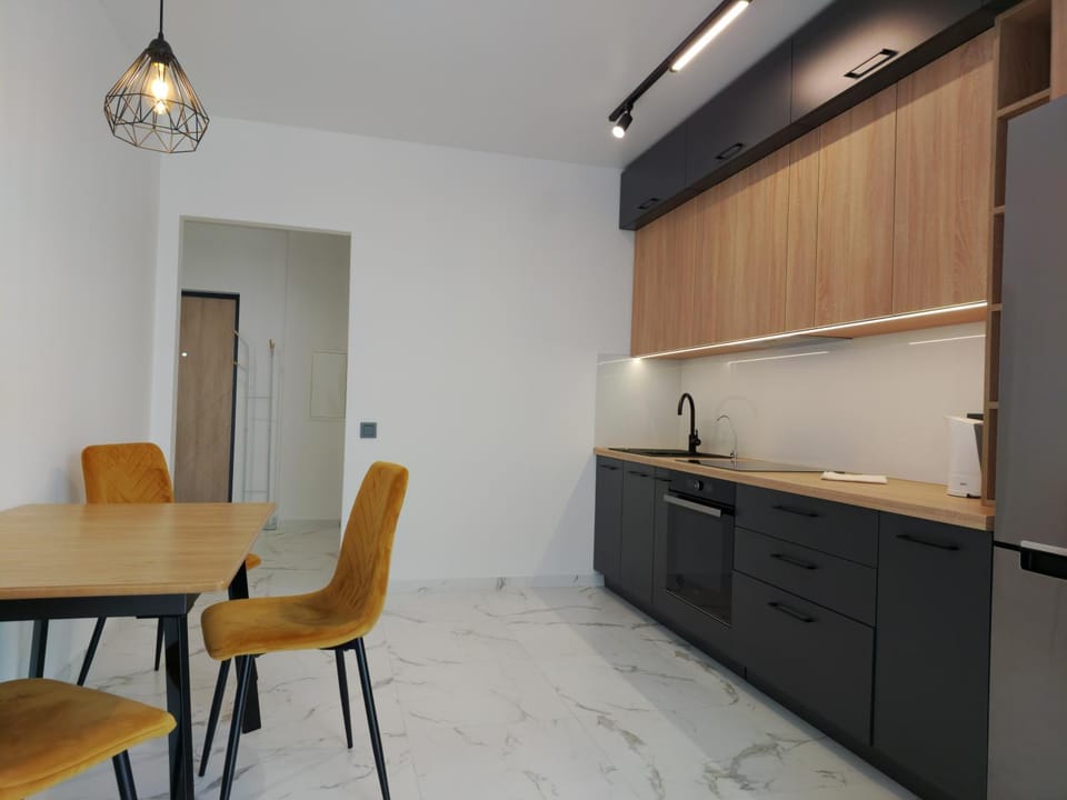 Kitchen or kitchenette, Dining area, stove