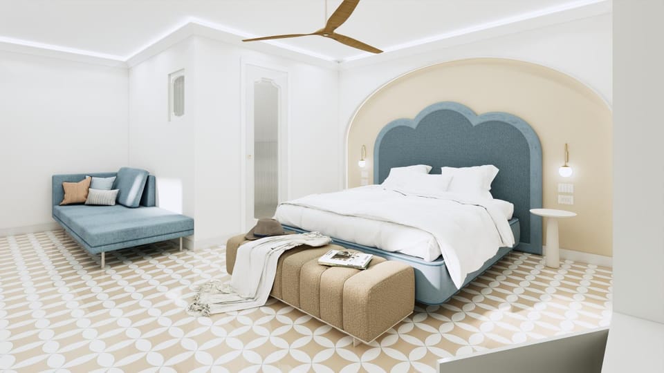 Bed, Living room, Bedroom