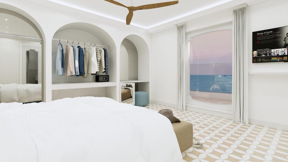 TV and multimedia, Photo of the whole room, Sea view