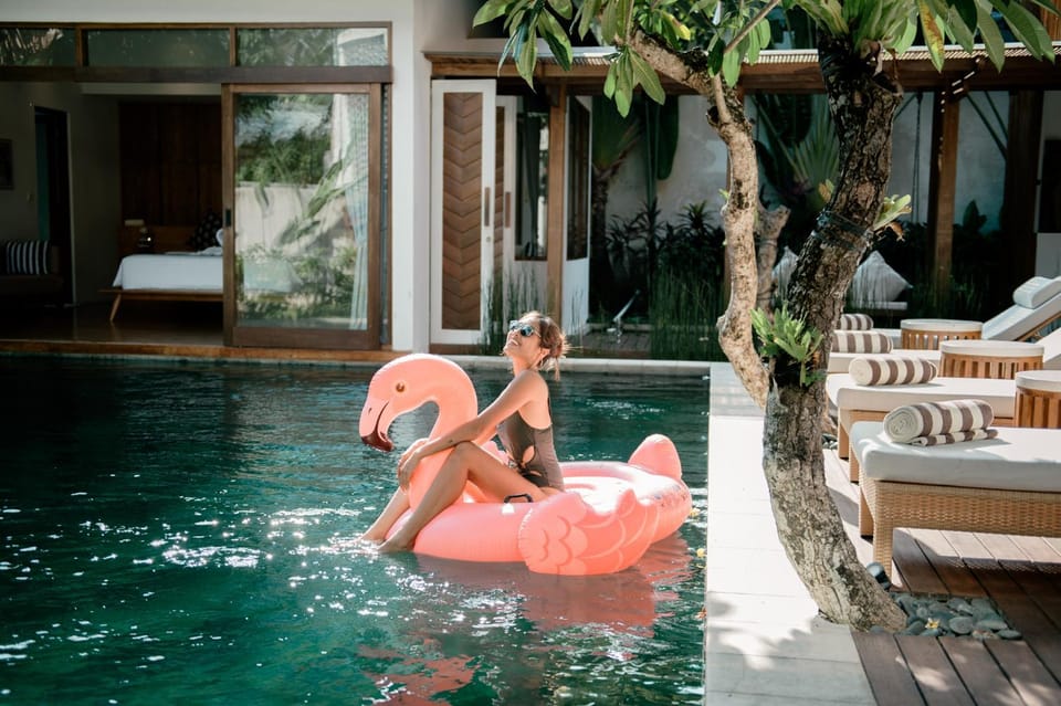 Natural landscape, Guests, Pool view, Swimming pool, group of guests, sunbed