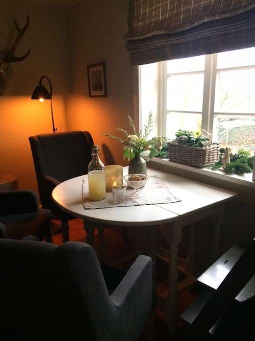 Living room, Photo of the whole room, Decorative detail, Dining area, Garden view