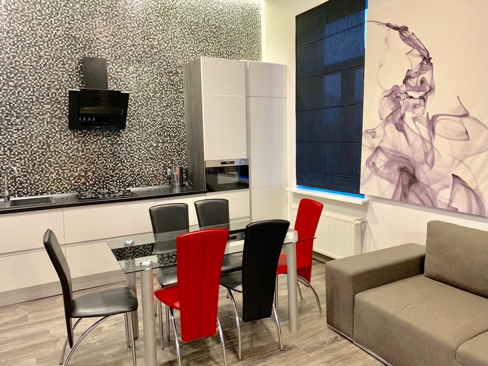 Living room, Seating area, Dining area