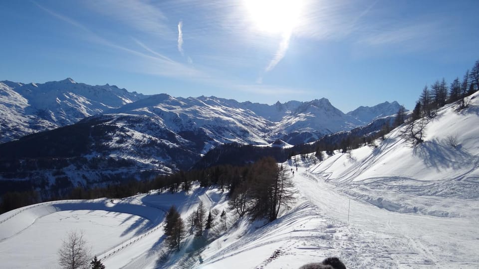 Natural landscape, Winter, Mountain view