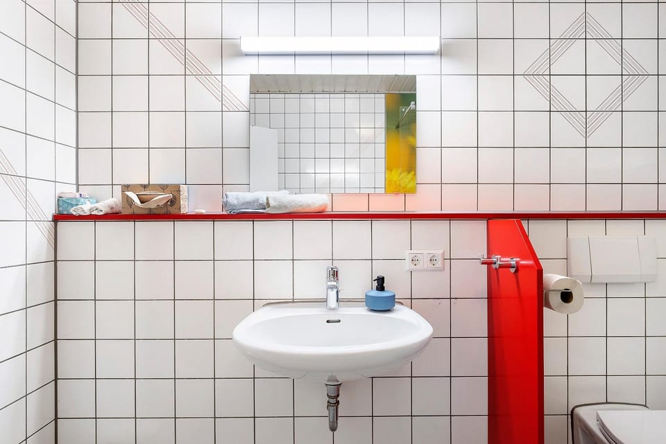 Bathroom, Living room