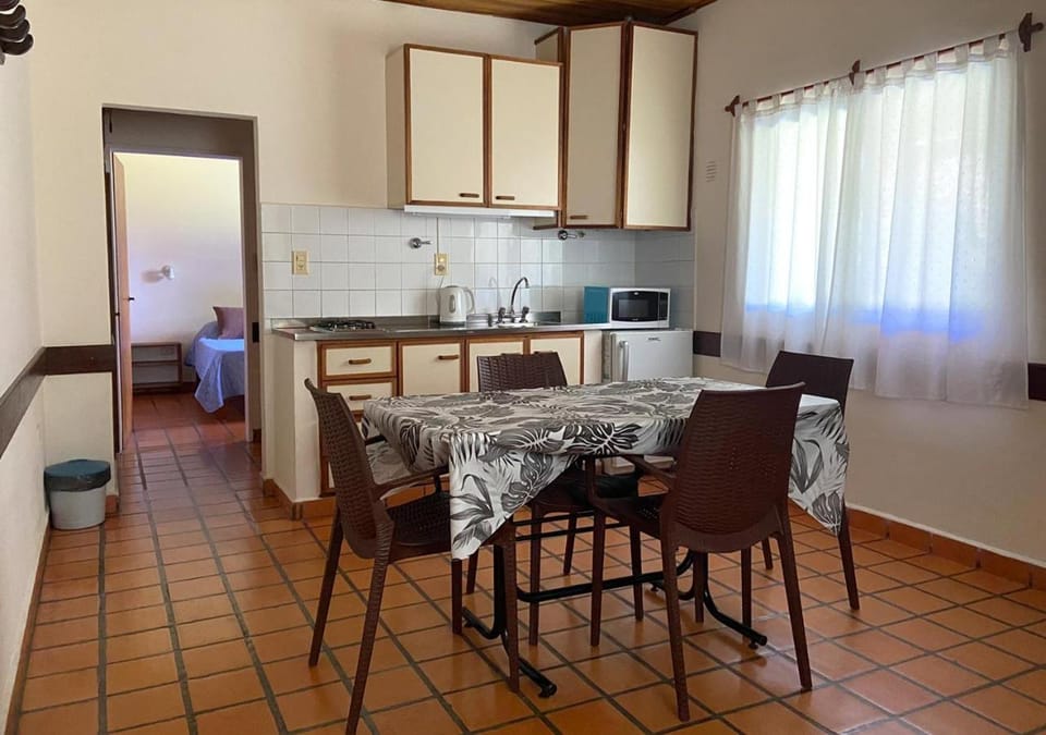 Dining area, Landmark view, microwave, stove, kitchen