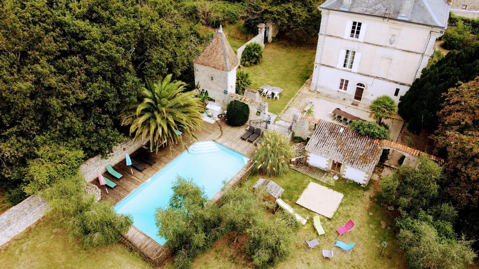 Property building, Bird's eye view, Garden view, Pool view, Swimming pool