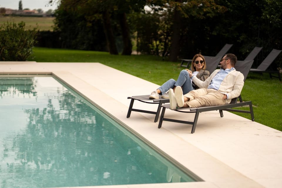 Garden, Autumn, Swimming pool