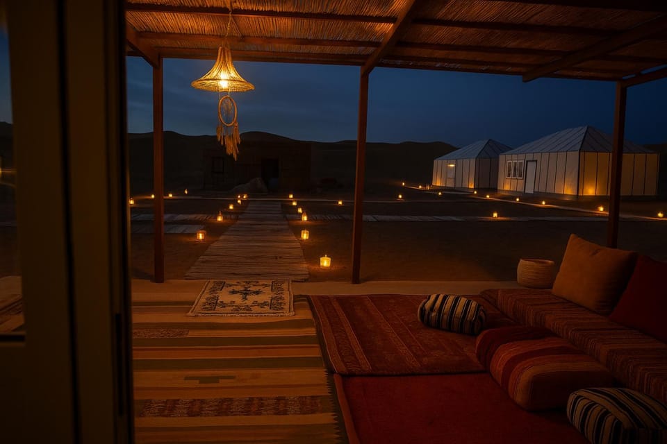 Patio, Night, View (from property/room), Living room, Seating area