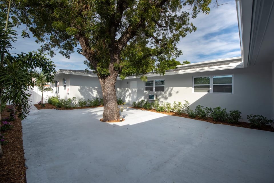 Property building, Garden view