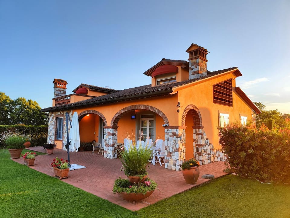 Property building, Sunset